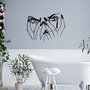 Wallity Woman Eyes Accesorio de Pared de Metal Negro